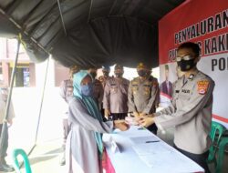 Polres Pandeglang Salurkan Bantuan Tunai untuk PKL dan Warung