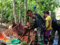 Yonif 755 Kostrad Terapkan Kearifan Lokal Perkuat Ketahanan Pangan