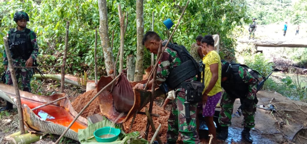 Yonif 755 Kostrad Terapkan Kearifan Lokal Perkuat Ketahanan Pangan