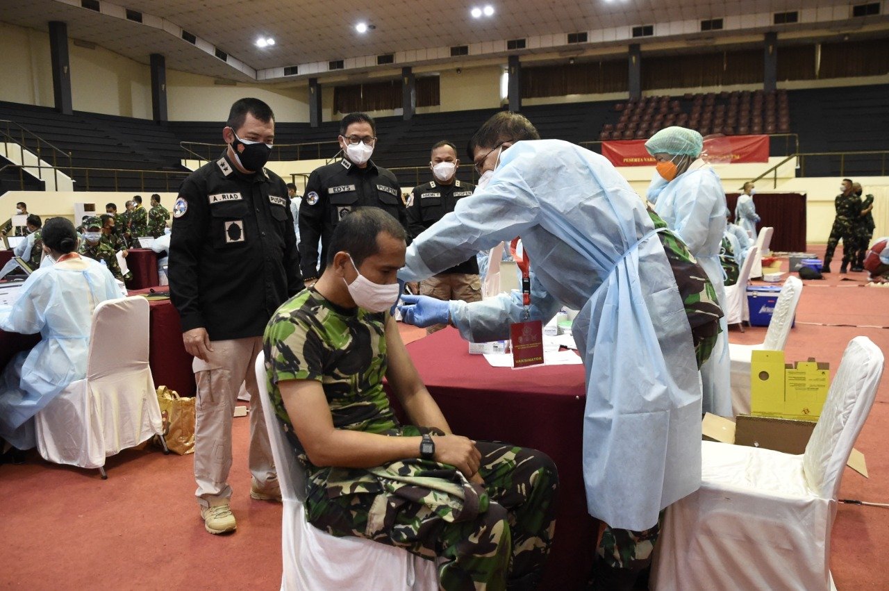 Vaksinasi Covid-19 Digencar di Mabes TNI
