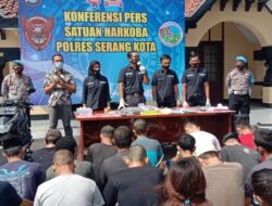 Tiga Bulan Terakhir Polres Serang Kota Ungkap 35 Kasus Dengan 51 Tersangka