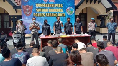 Tiga Bulan Terakhir Polres Serang Kota Ungkap 35 Kasus Dengan 51 Tersangka