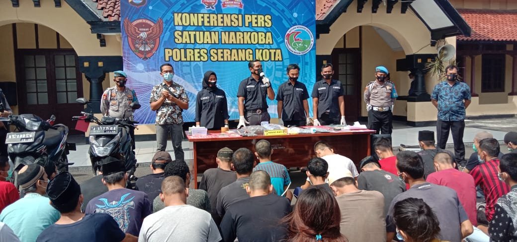 Tiga Bulan Terakhir Polres Serang Kota Ungkap 35 Kasus Dengan 51 Tersangka