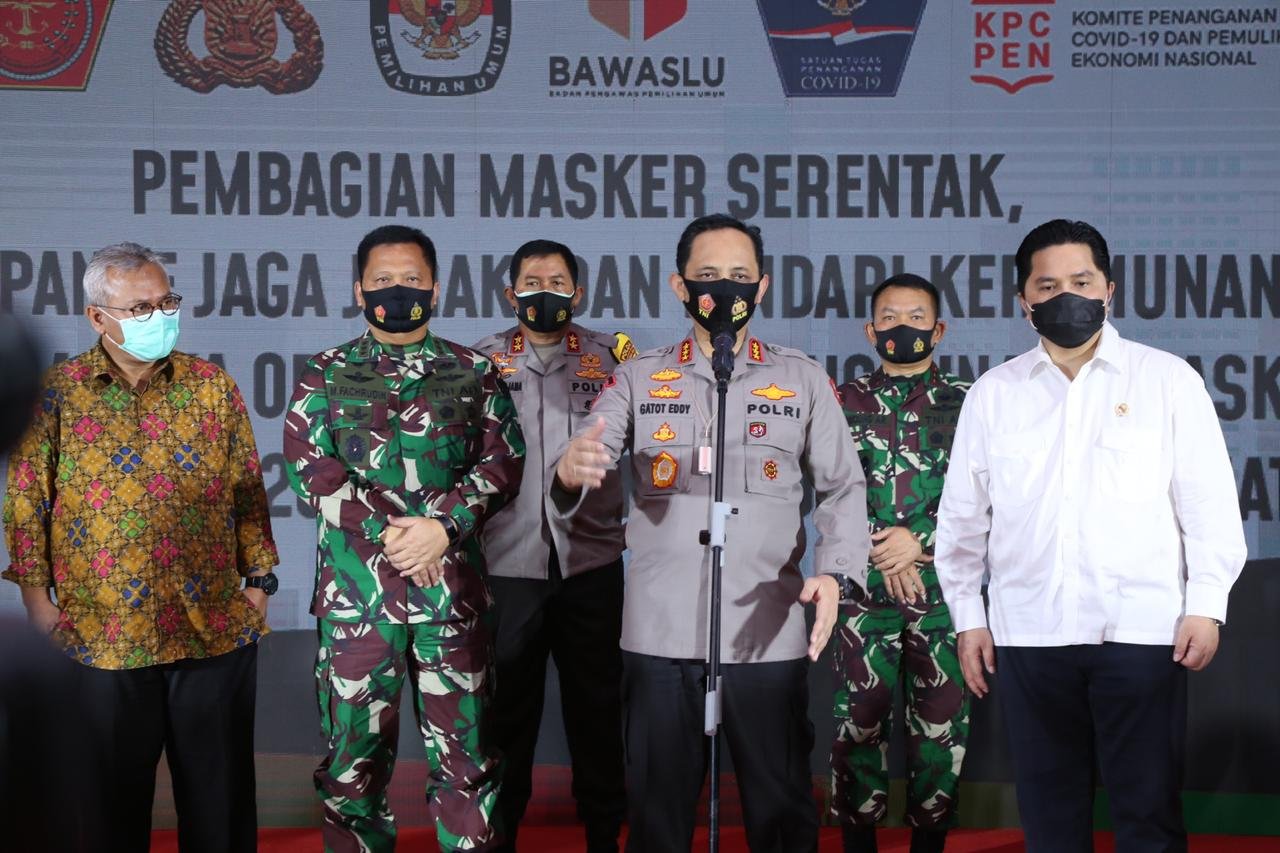 Wakapolri Dorong Masyarakat dan Semua Elemen Patuh Protokol Kesehatan