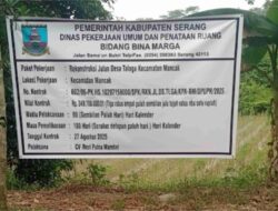 Proyek Jalan Rp349 Juta di Mancak Diduga Asal Jadi, Gmaks Desak APH Selidiki