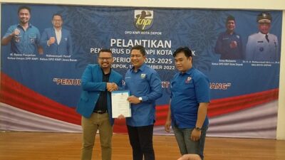 Army Mulyanto Dilantik Jadi Ketua KNPI Depok, Wali Kota Diminta Tak Alergi