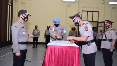 Serah Terima Jabatan Kasat Intelkam Polres Serang dan Kapolres Waringinkurung