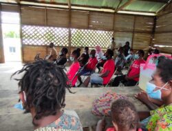 Kodim 1711/BVD Sosialisasikan Pencegahan Stunting dalam TMMD Ke-110