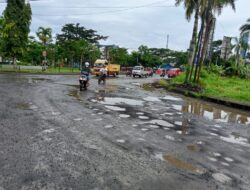 Jalan Nasional Lebak yang Baru Diperbaiki Rusak Lagi