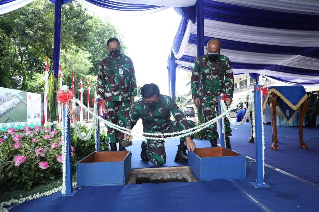 Panglima TNI Letakkan Batu Pertama RSAU Prof Abdulrachman Saleh