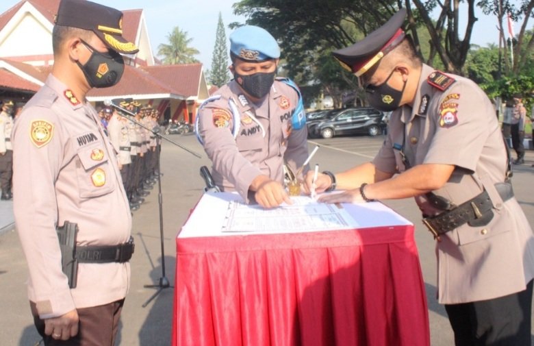 Kapolres Serang Kota Pimpin Sertijab Kapolsek Cipocok Jaya