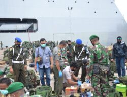 Kolakops Korem Merauke Gelar Sweeping Gabungan ke Satgas Yonif 125 dan Yonmek 516 Purna Tugas