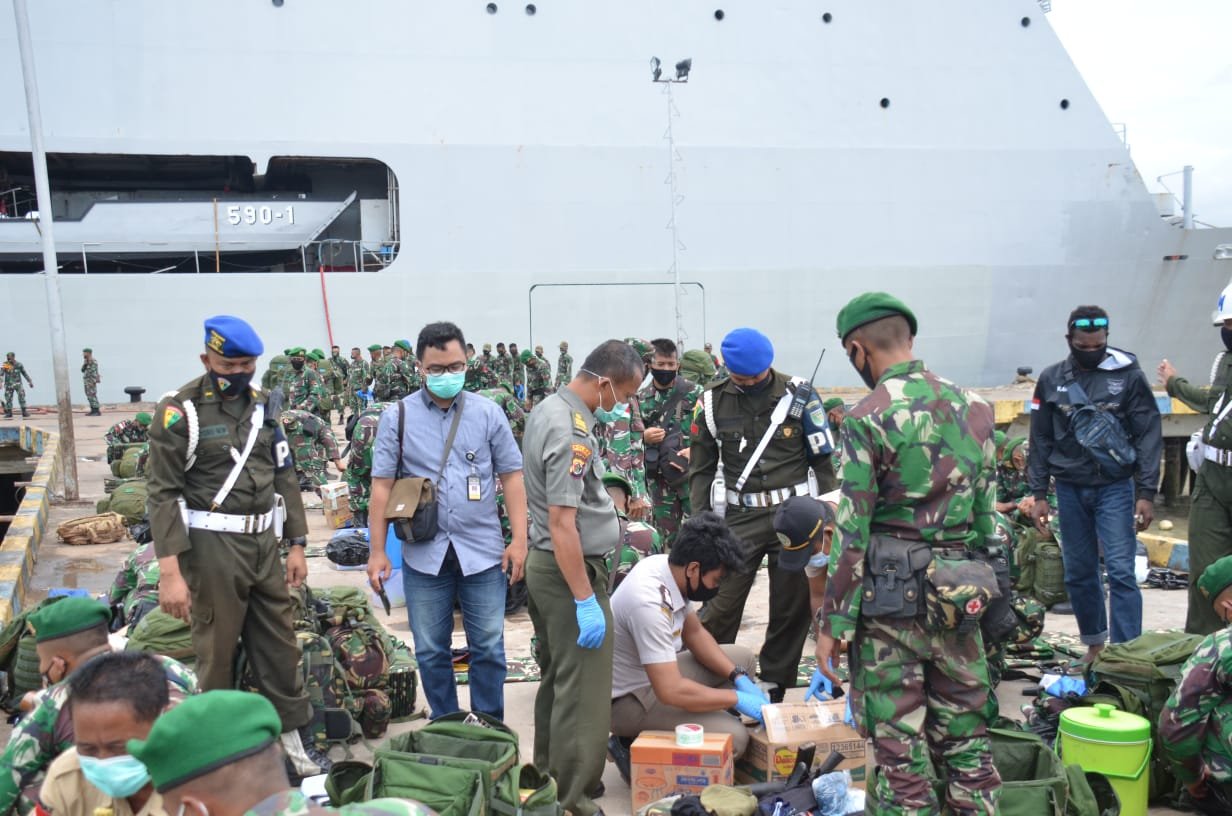 Kolakops Korem Merauke Gelar Sweeping Gabungan ke Satgas Yonif 125 dan Yonmek 516 Purna Tugas