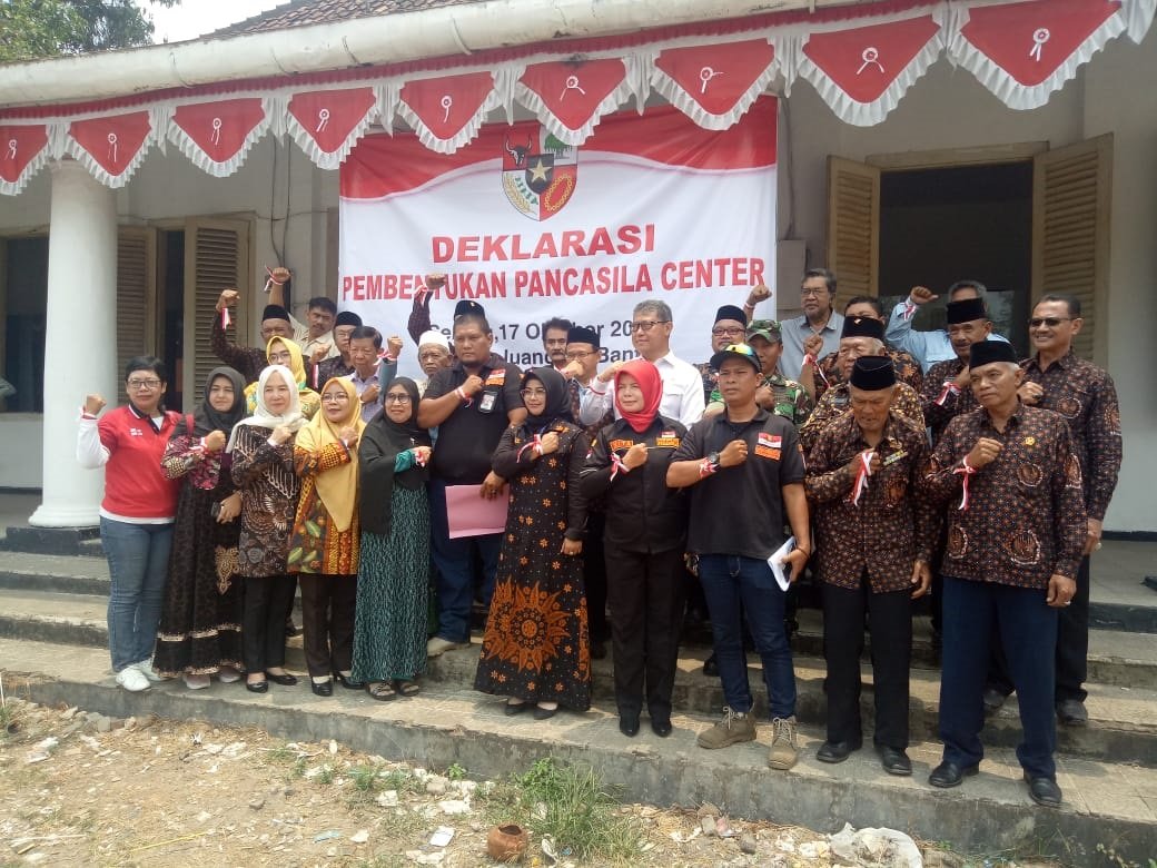 DHD 45 Banten dan Masyarakat Deklarasikan Pembentukan Pancasila Center