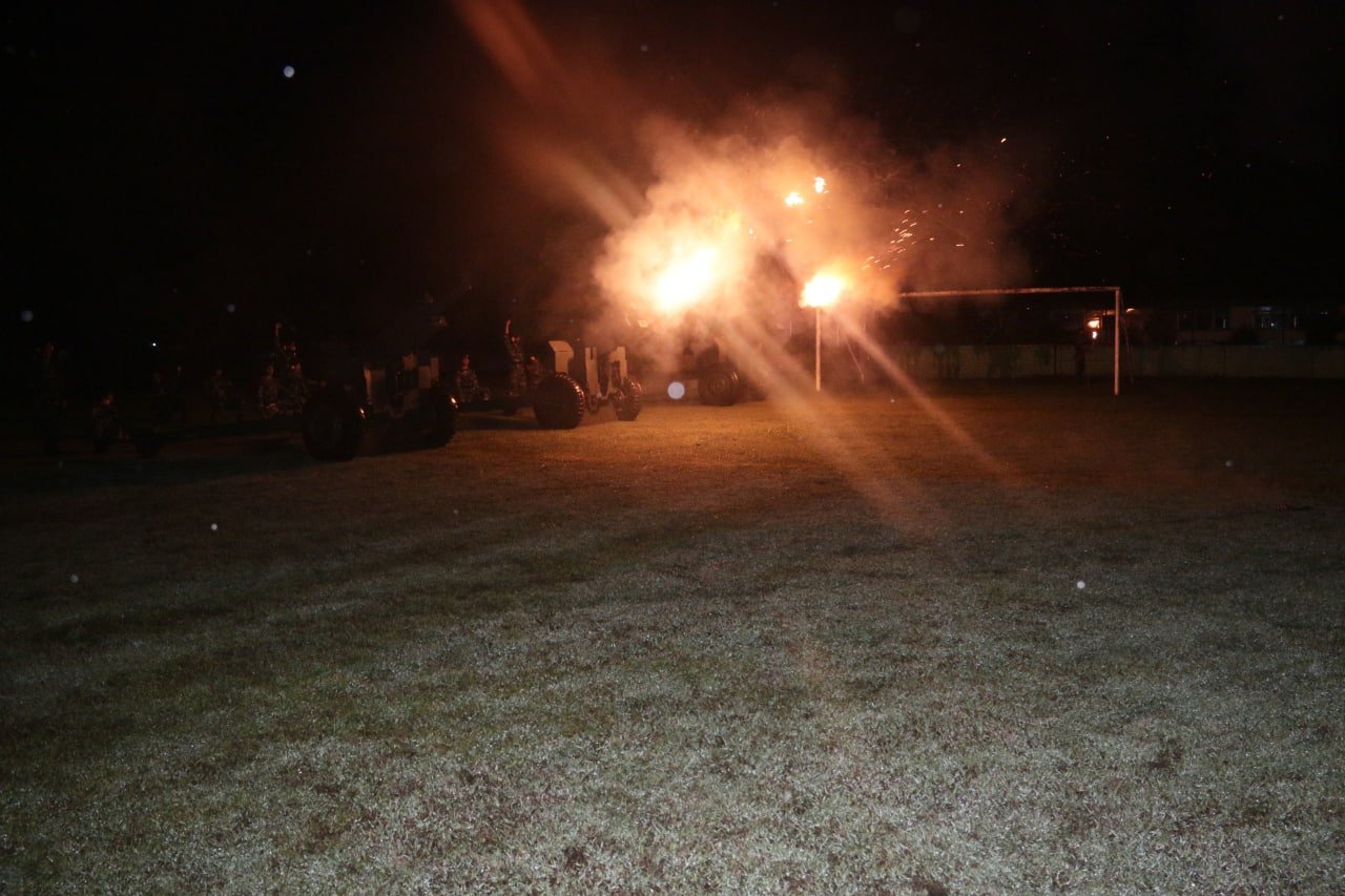 Dentuman Meriam 105mm Gemparkan Warga Singosari