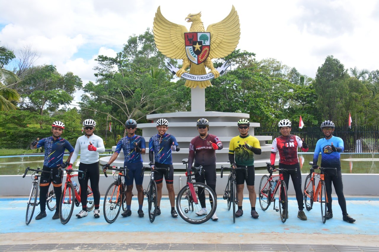 Sambut Natal 2022, Danrem 174/ATW Gowes Damai Kasih di Perbatasan RI-PNG