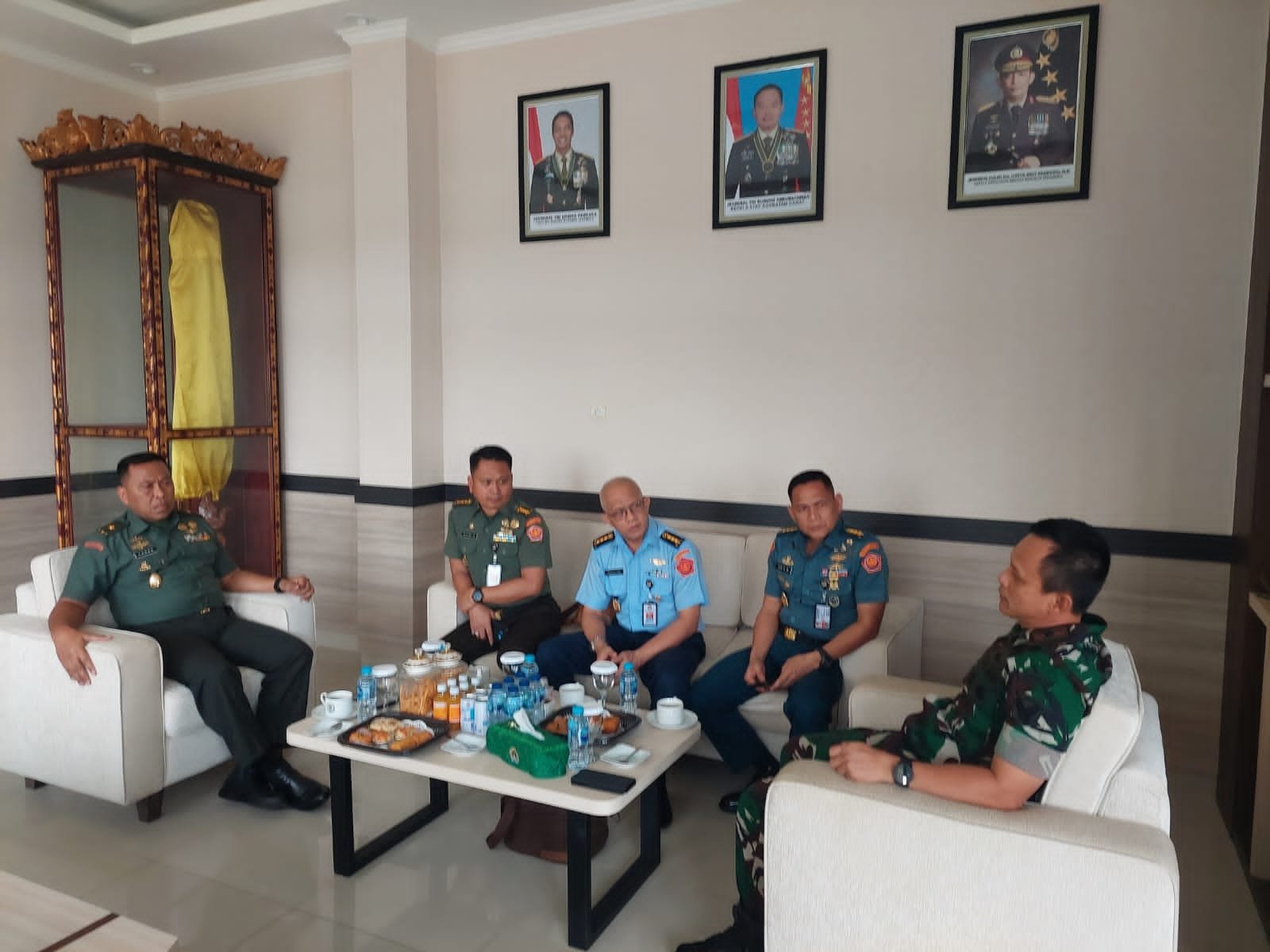Danrem 045/Gaya Terima Kunjungan Tim Kajian Setjen Wantannas RI