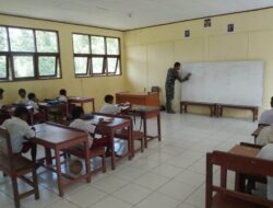 Satgas Yonif 126/KC Perkuat Tenaga Pendidik di Perbatasan Papua untuk Cerdaskan Anak Bangsa