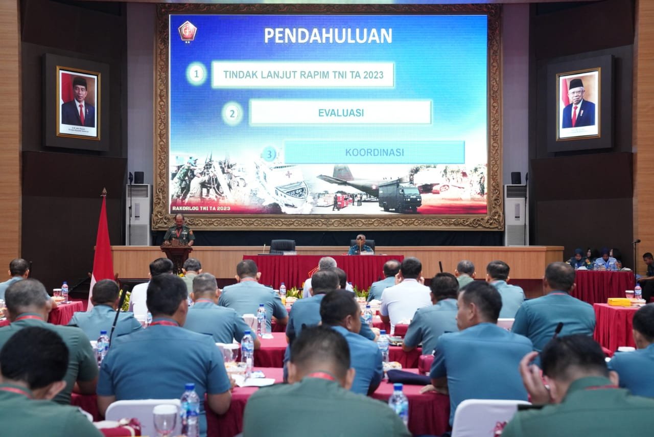Rakorlog TNI 2023 Perkuat Komunikasi Staf Logistik Antar Matra