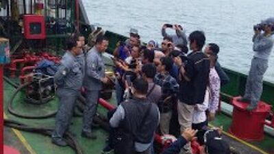 Bakamla Tangkap Kapal BBM Ilegal 35 Ton di Perairan Banten