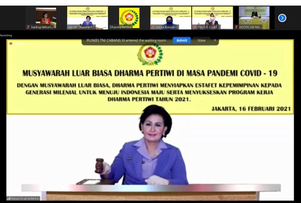 Ketum Dharma Pertiwi Buka Musyawarah Luar Biasa 2021