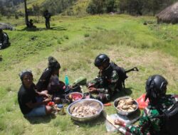 Yonif Mekanis 203/AK Intensifkan Anjangsana Pererat Silaturahmi di Desa Manggalome