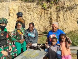 Hubungan Harmonis Tercipta Saat Tokoh Adat dan Masyarakat Anjangsana Pos Satgas Yonif