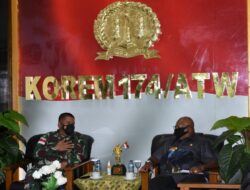 Danrem 174 Merauke Pimpin Rapat Pencegahan Covid-19 untuk Serpas Satgas Pamtas RI-PNG