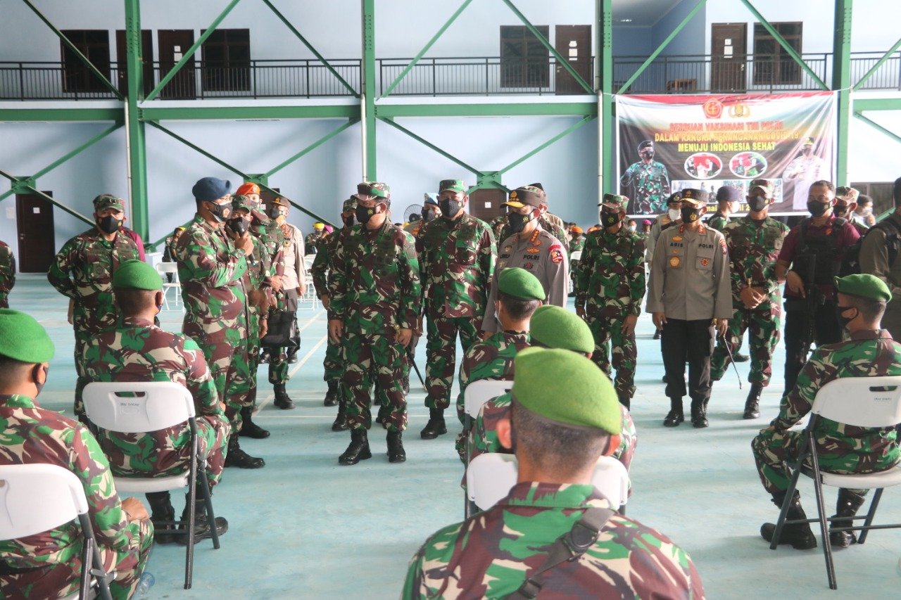 Pangkogabwilhan I Sambut Kunjungan Kerja Panglima TNI dan Kapolri di Natuna