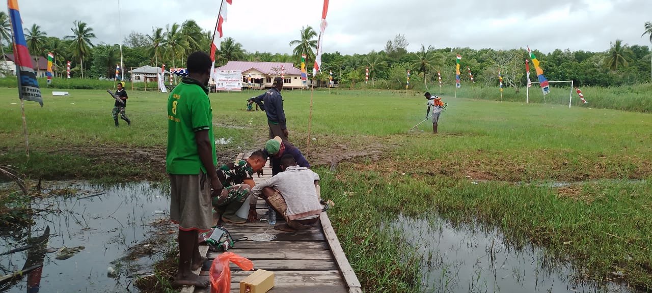 Satgas TMMD Mimika Manfaatkan Sisa Waktu Sebelum Penutupan