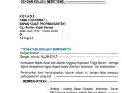 TP4D Banten Diminta Periksa Pokja ULP Serang Diduga Kolusi dan Nepotisme