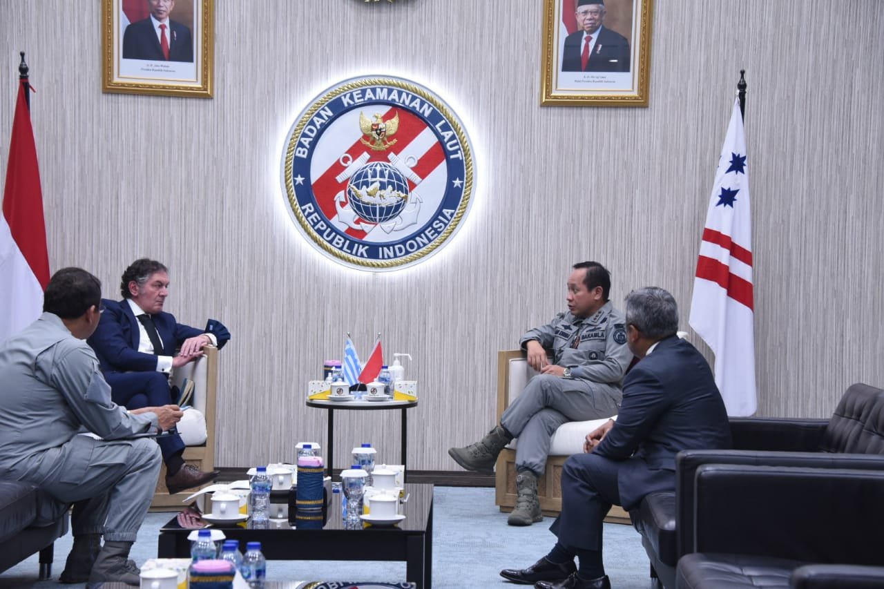 Dua Dubes Yunani Kunjungi Markas Besar Bakamla RI