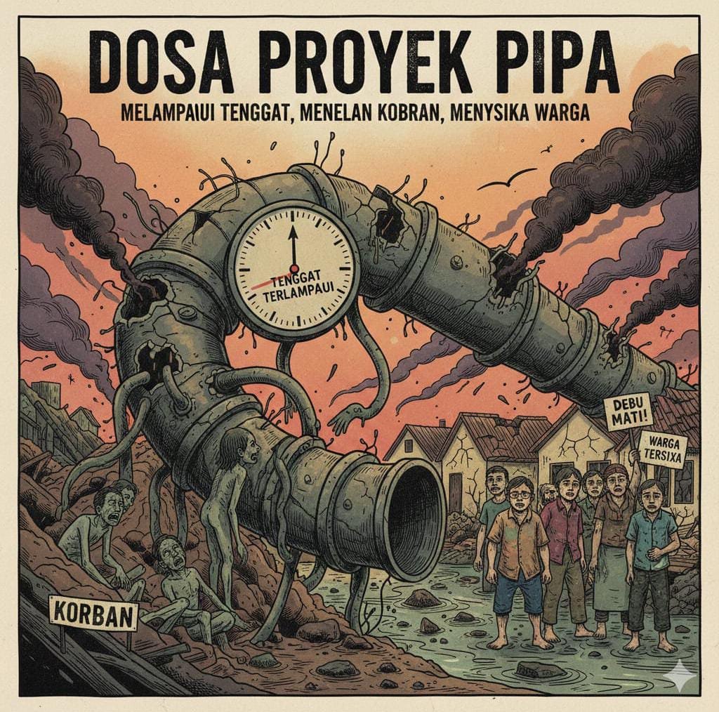 Proyek Pipa Bermasalah: Lewat Tenggat, Sebabkan Korban dan Penderitaan Warga