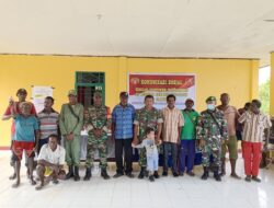 Koramil 1710-03/Kuala Kencana Pererat Silaturahmi Lewat Komsos Bersama Masyarakat