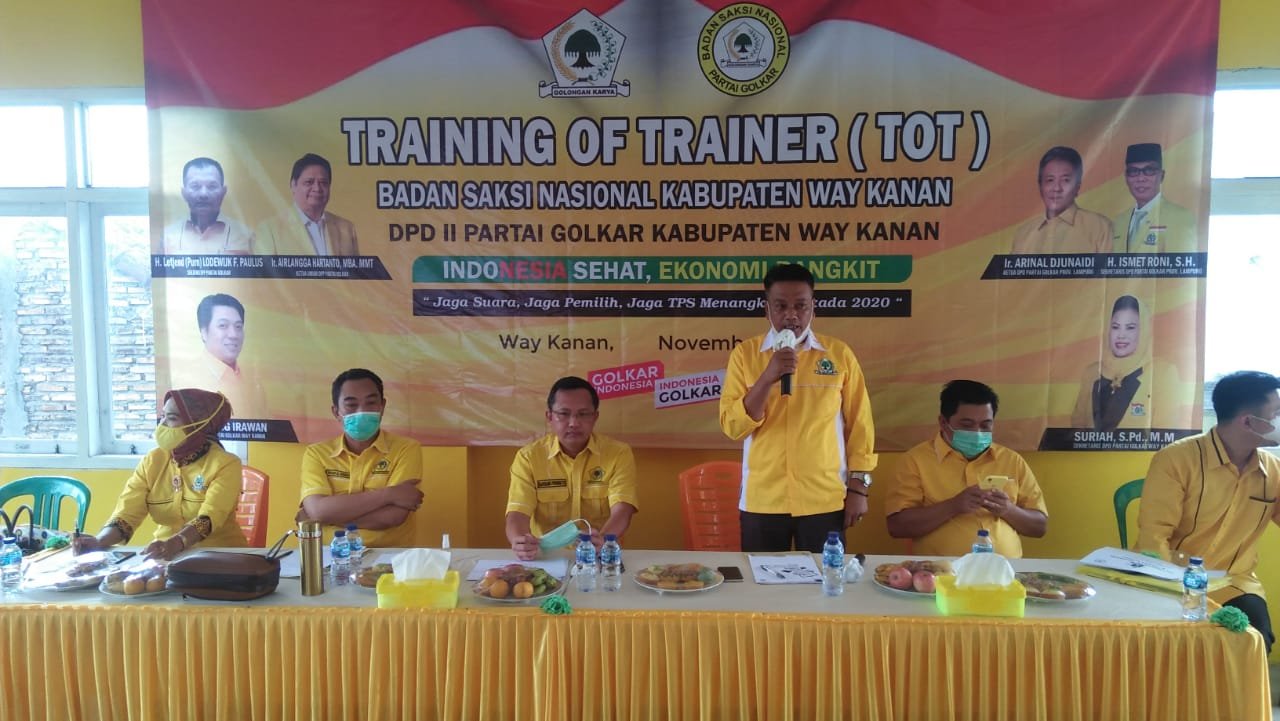 Golkar Way Kanan Gelar TOT untuk Saksi Nasional