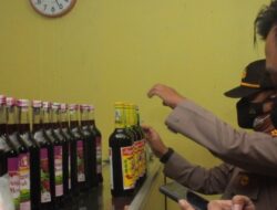 Operasi Bina Kusuma, Polres Serang Kota Amankan Puluhan Botol Miras