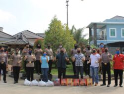 Jelang Ramadhan, Ditreskrimsus Polda Banten Bagikan 1000 Paket Sembako dan Masker