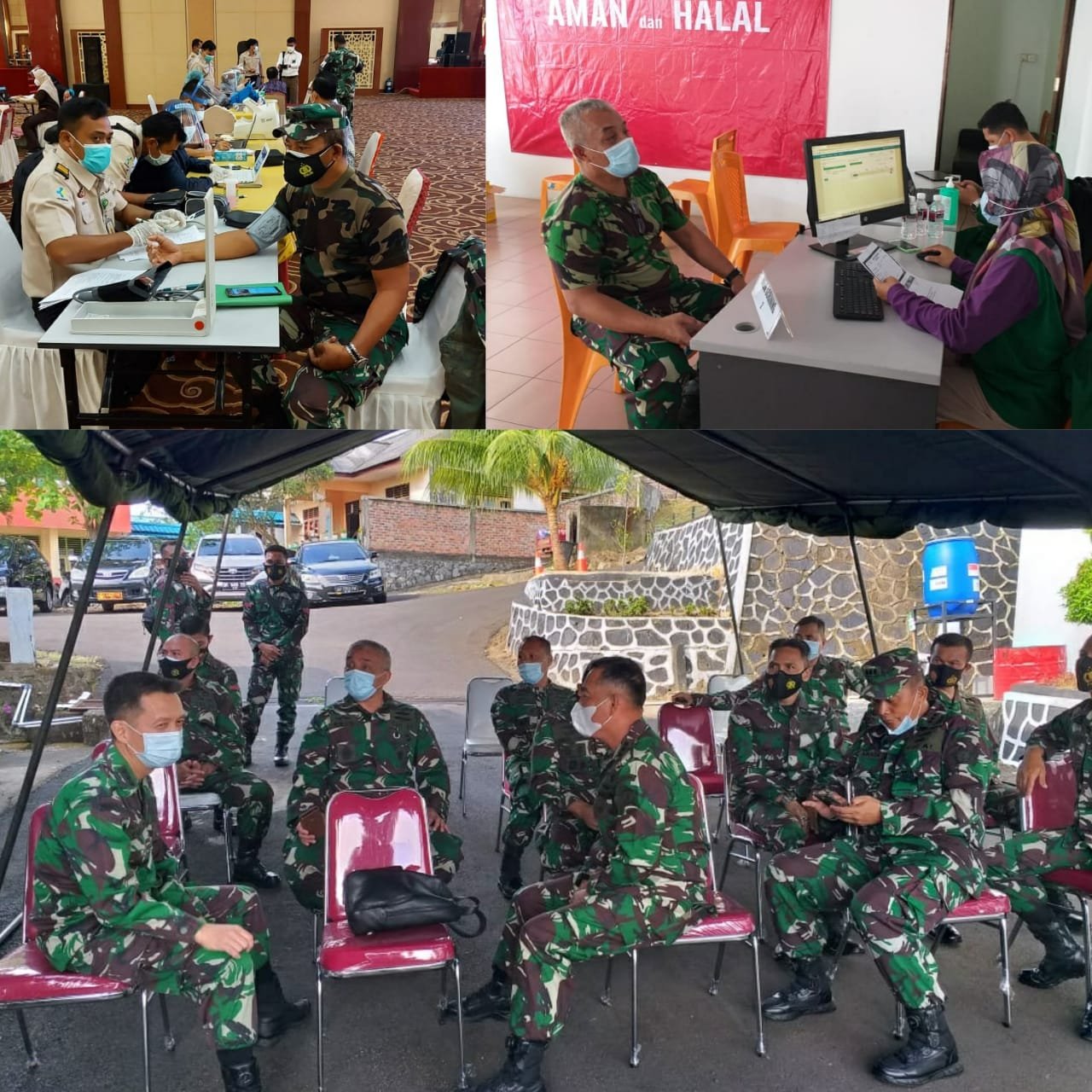 Vaksinasi Covid-19 Personel Kogabwilhan I di Tanjung Pinang