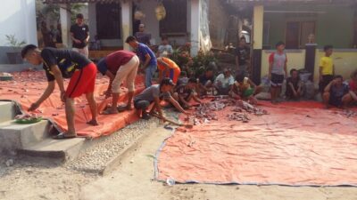 Idul Adha 1441 H, Warga Cibunyuh-Serang Lakukan Pemotongan Kurban
