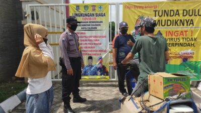 Bhabinkamtibmas Cilegon Himbau Warga Cegah Penyebaran Covid-19
