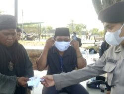 HUT PBB ke-76 dan International Culture Day, Polres Serang Kota Bagikan Masker serta Himbau Prokes