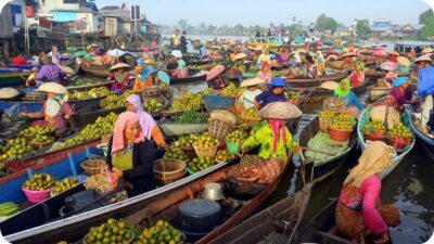 Dampak Pandemi Covid-19, Pasar Terapung Sungai Martapura Lumpuh Total