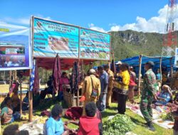 Yonif Mekanis 203/AK Ikut Pameran UKM di Distrik Pirime