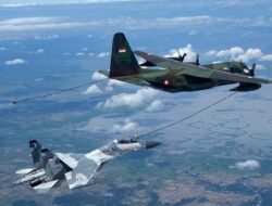 Lanud Sultan Hasanuddin Latih Air Refueling di Langit Sulawesi