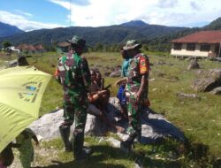 Babinsa Koramil 1710-05/Jila Gelar Komsos di Wilayah Binaannya