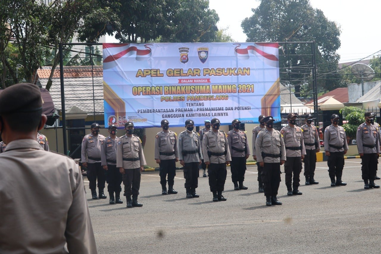 Polres Pandeglang Siap Gelar Operasi Bina Kusuma 2021