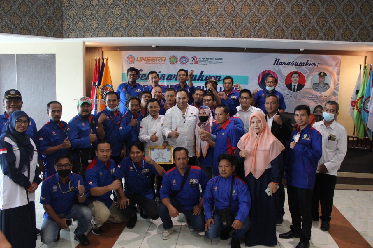 FSKEP SPSI Banten Gelar Seminar Bersama Polda dan Unsera