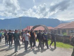 Kodim 1714 Puncak Jaya Gelar Jalan Santai Sambut HUT Ke-77 TNI