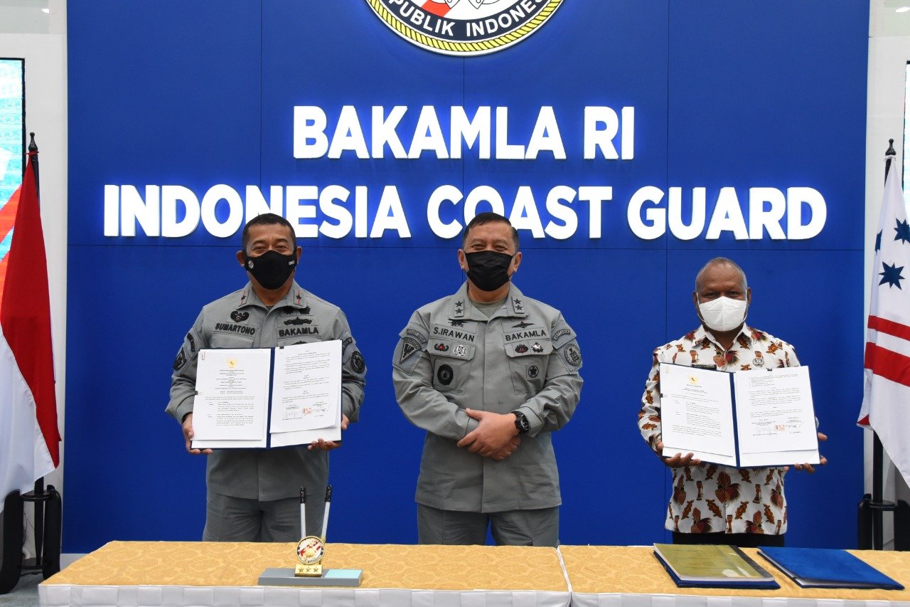 Pemkab Supiori Dukung Pembangunan SPD Bakamla RI