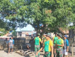 Satgas Yonarmed 1 Kostrad Renovasi Rumah Tokoh Pemuda Lisabata Timur